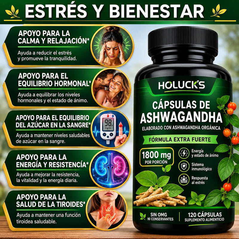 Ashwagandha Organica 1800mg 60 Caps