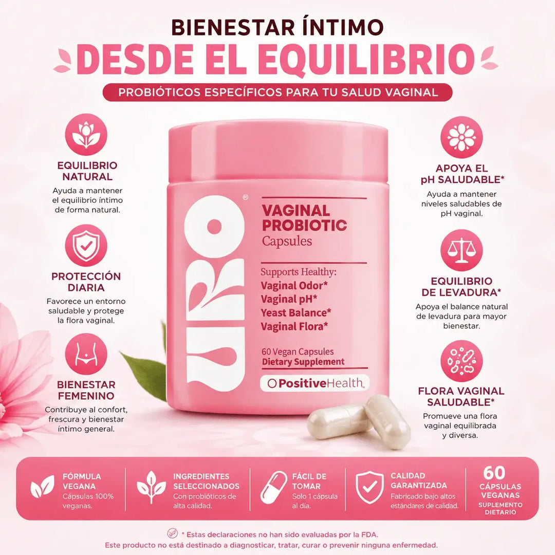 Probiotico Vaginal | Flora y pH Femenino 60 Caps