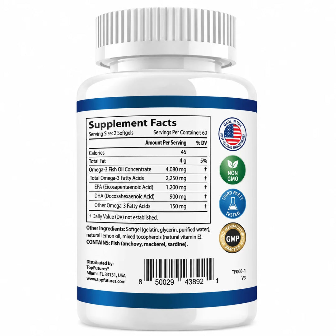 Omega 3 Fish Oil 4080mg 120 Caps