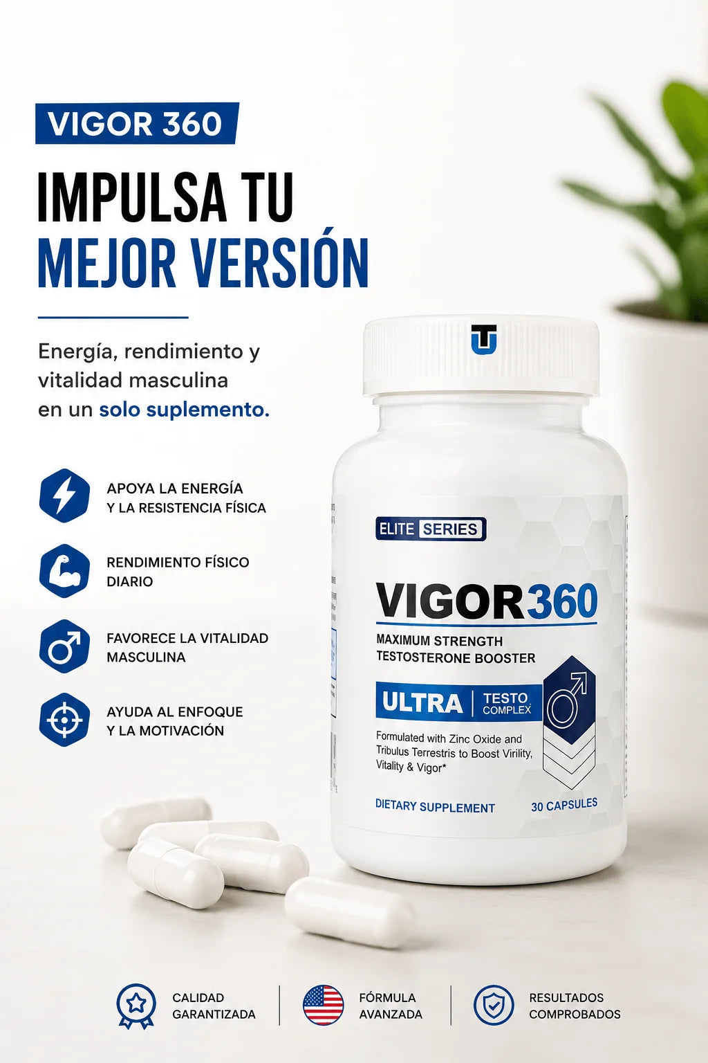 Vigor360 — Zinc y Tribulus Terrestris Ultra Complex