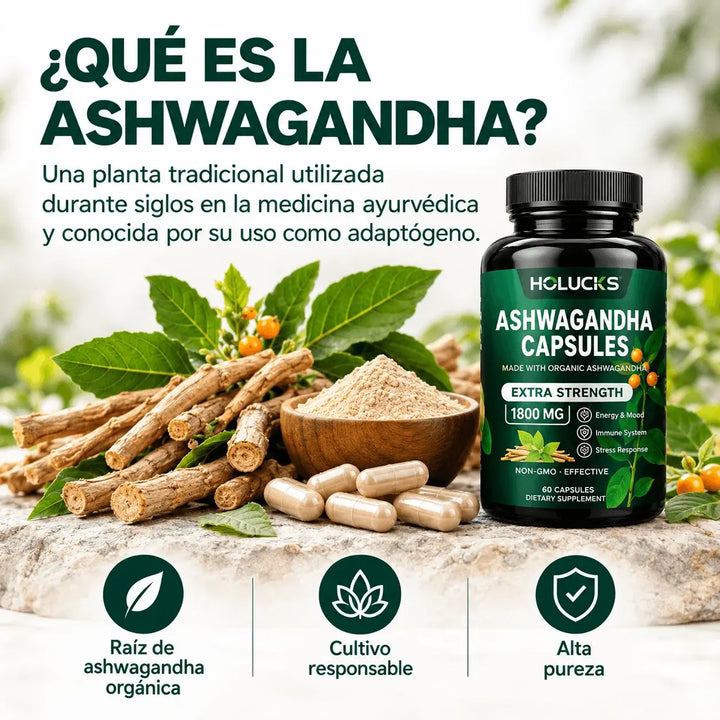 Ashwagandha Organica 1800mg 60 Caps