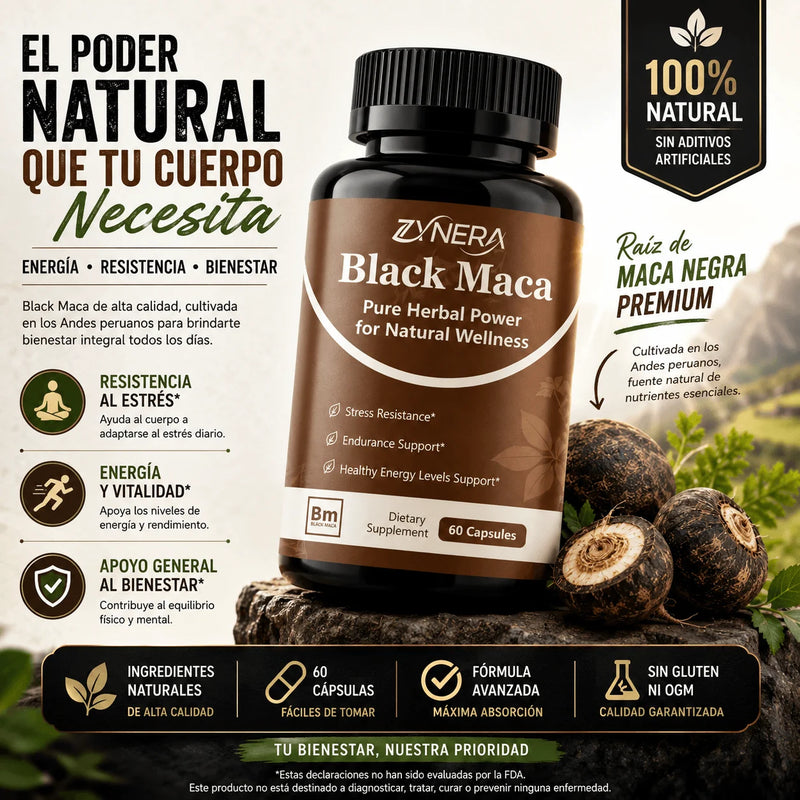 Maca Negra Pura 60 Caps