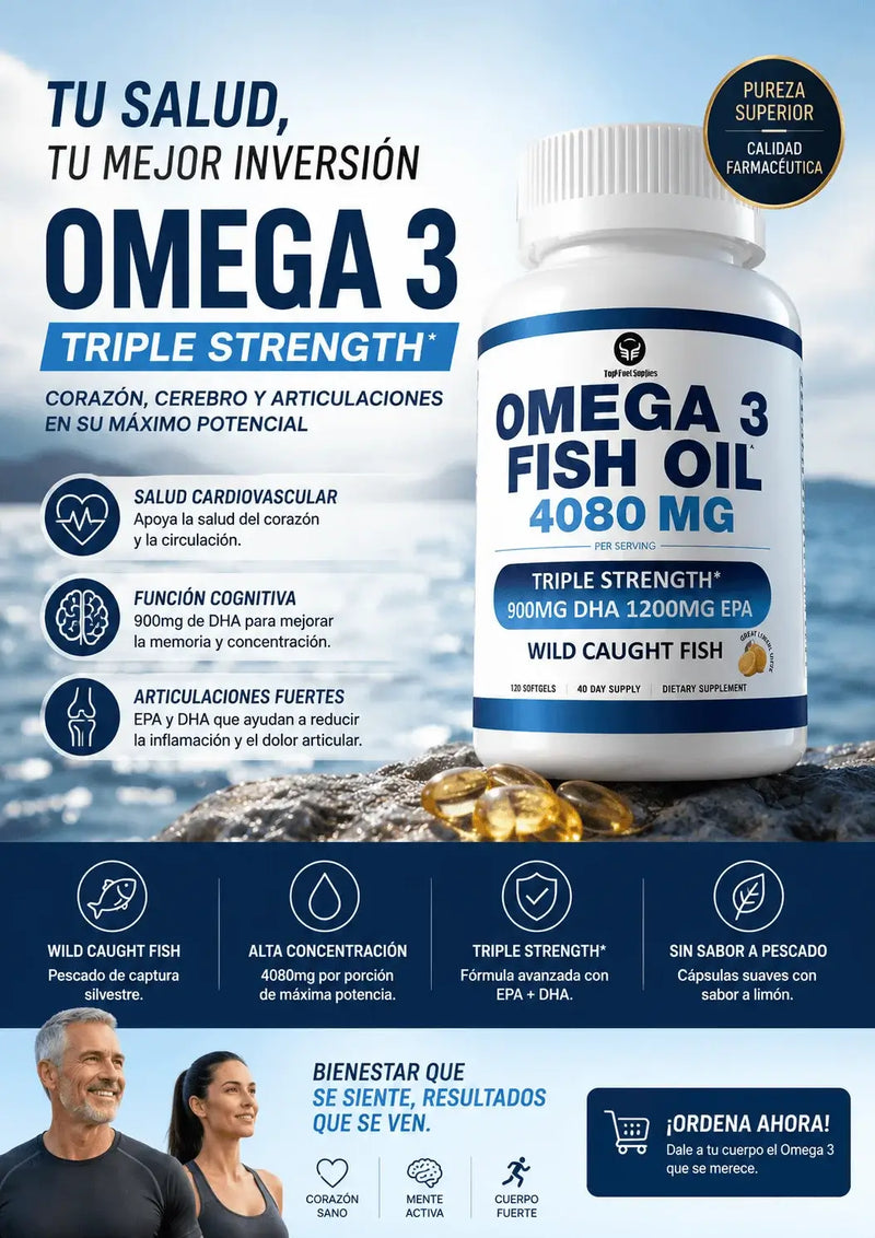 Omega 3 Fish Oil 4080mg 120 Caps