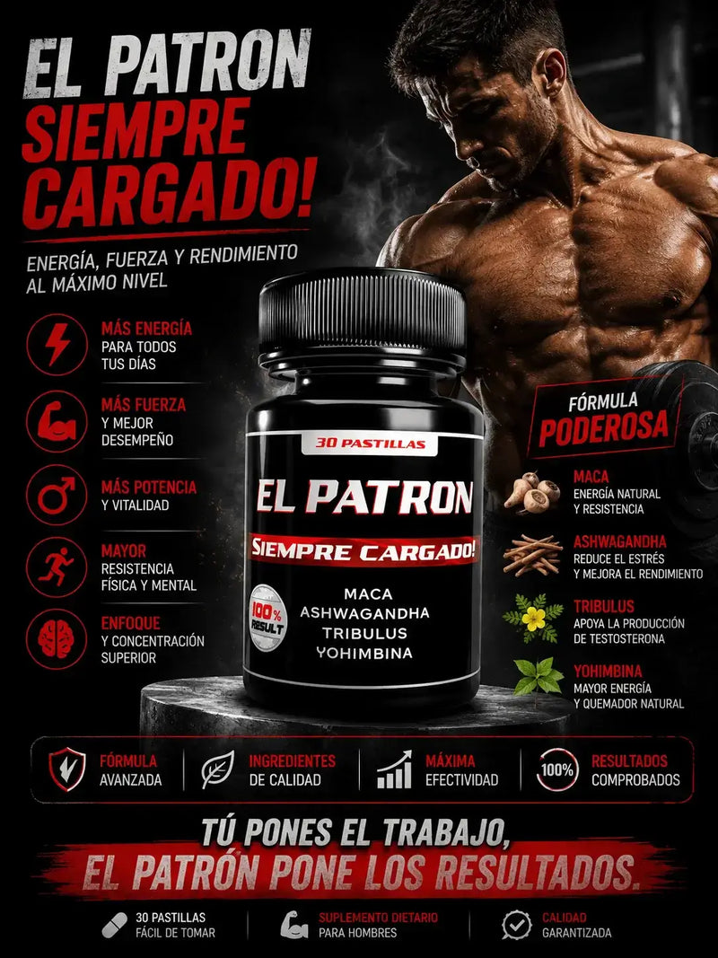 El Patron: Maca, Ashwagandha y Tribulus