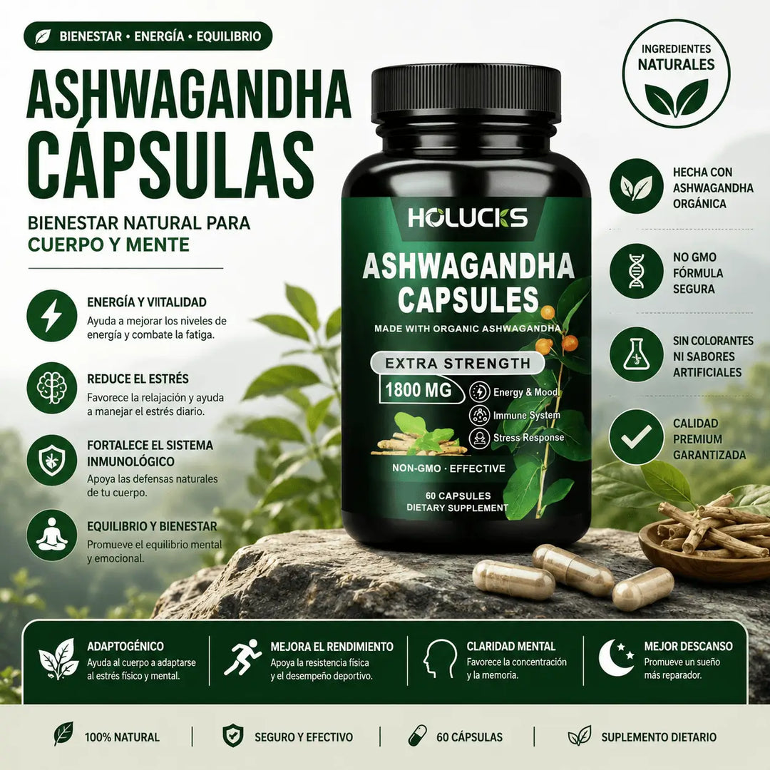 Ashwagandha Organica 1800mg 60 Caps