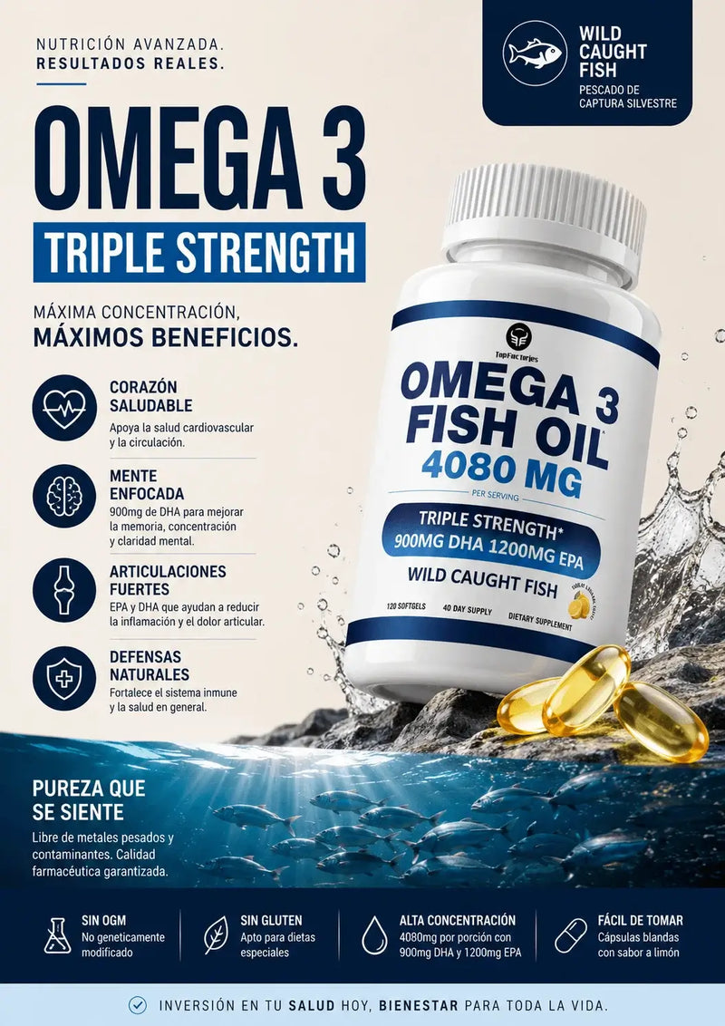 Omega 3 Fish Oil 4080mg 120 Caps