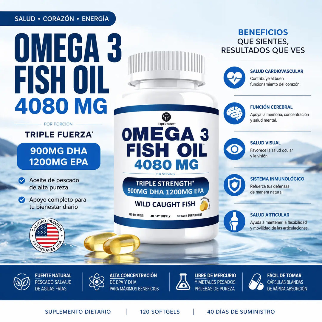 Omega 3 Fish Oil 4080mg 120 Caps