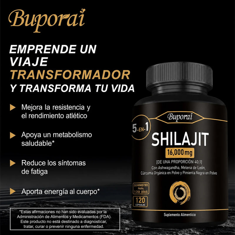 Shilajit Puro 16,000mg 60 Caps