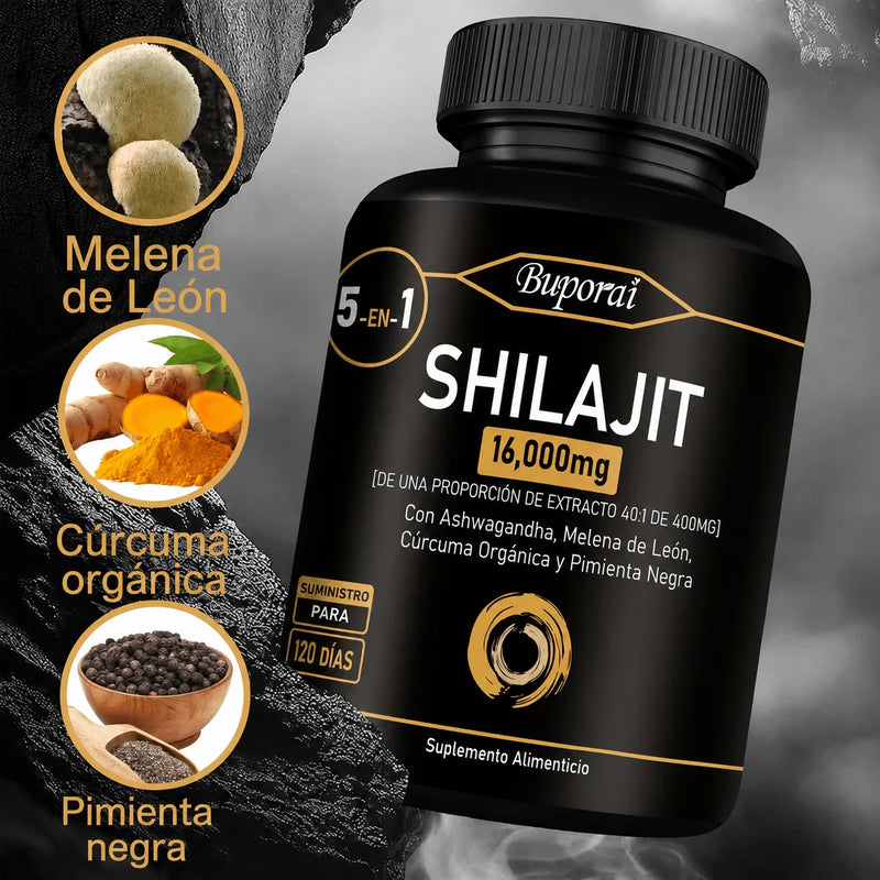Shilajit Puro 16,000mg 60 Caps