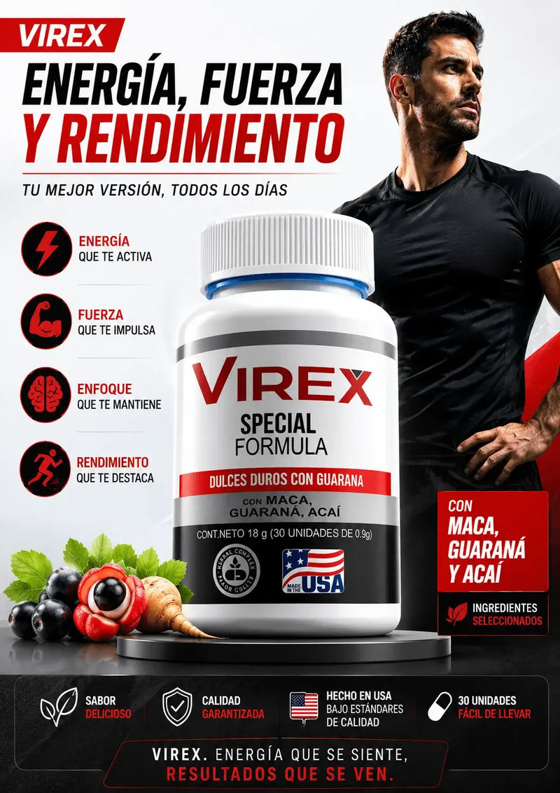 Virex | Maca, Guarana, Acai USA