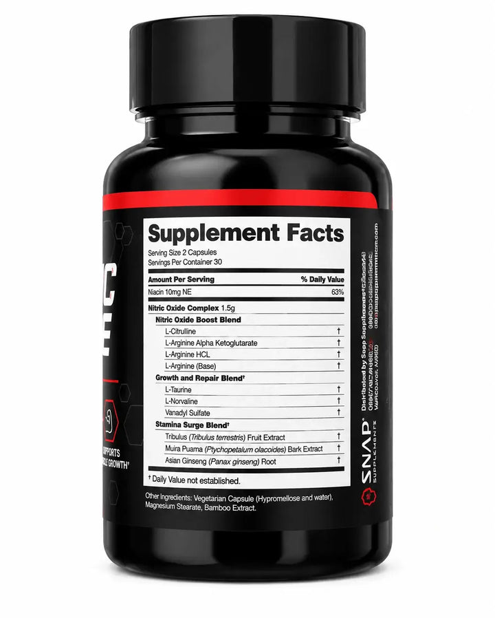 Nitric Oxide Booster — L-Arginina y L-Citrulina