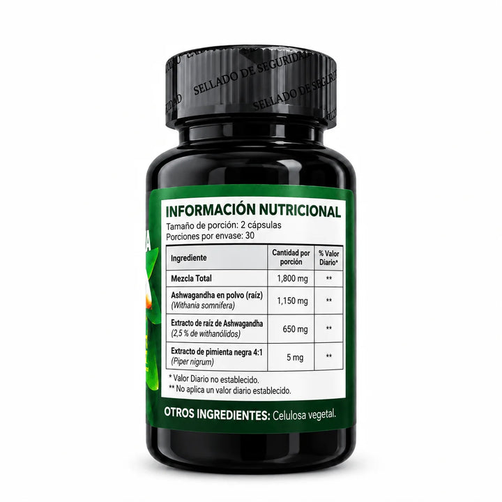 Ashwagandha Organica 1800mg 60 Caps