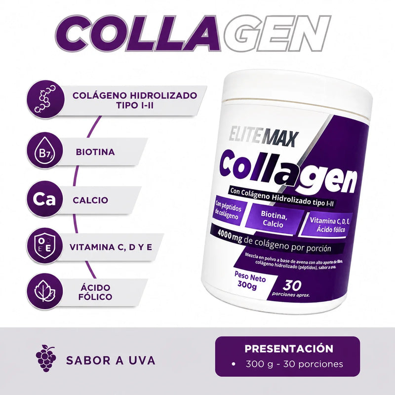 Colageno Hidrolizado Tipo I-II 4000mg