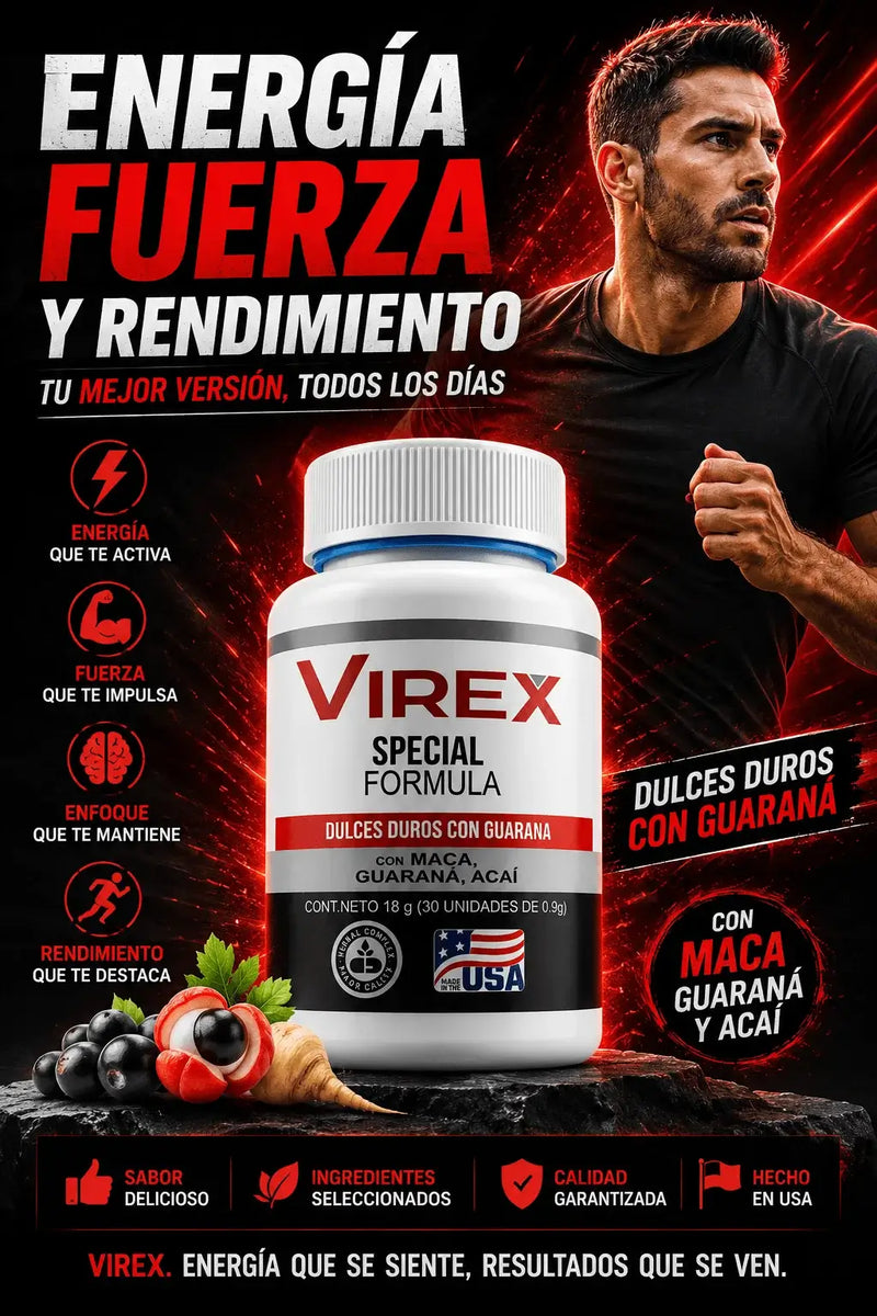 Virex | Maca, Guarana, Acai USA