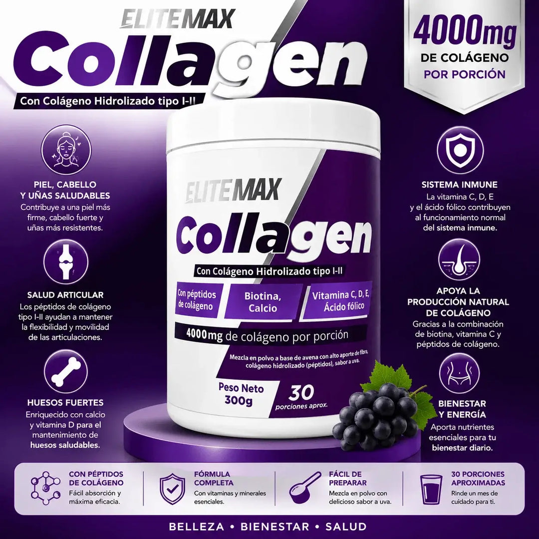 Colageno Hidrolizado Tipo I-II 4000mg