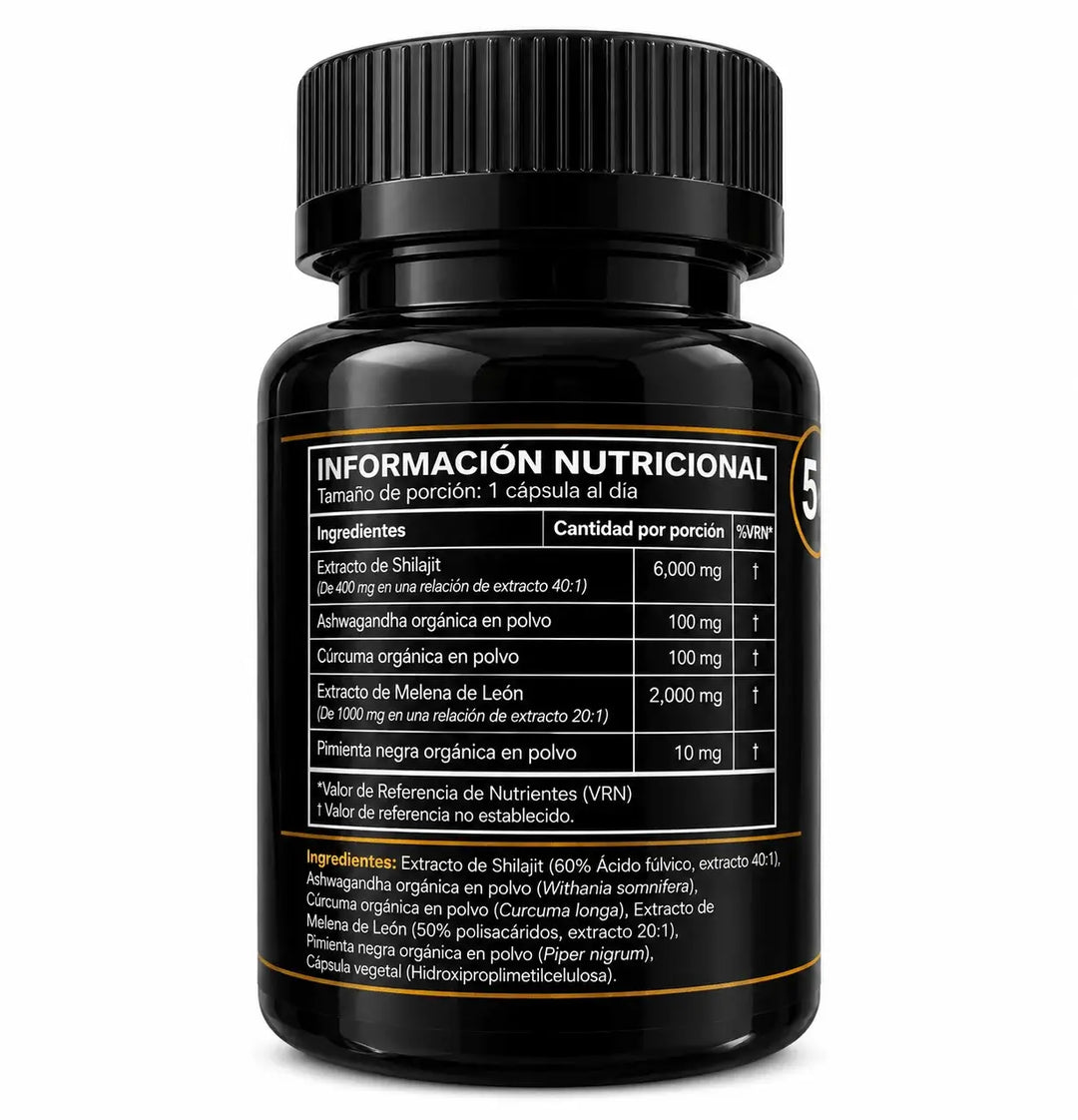 Shilajit Puro 16.000mg, imagen adicional del empaque del producto
