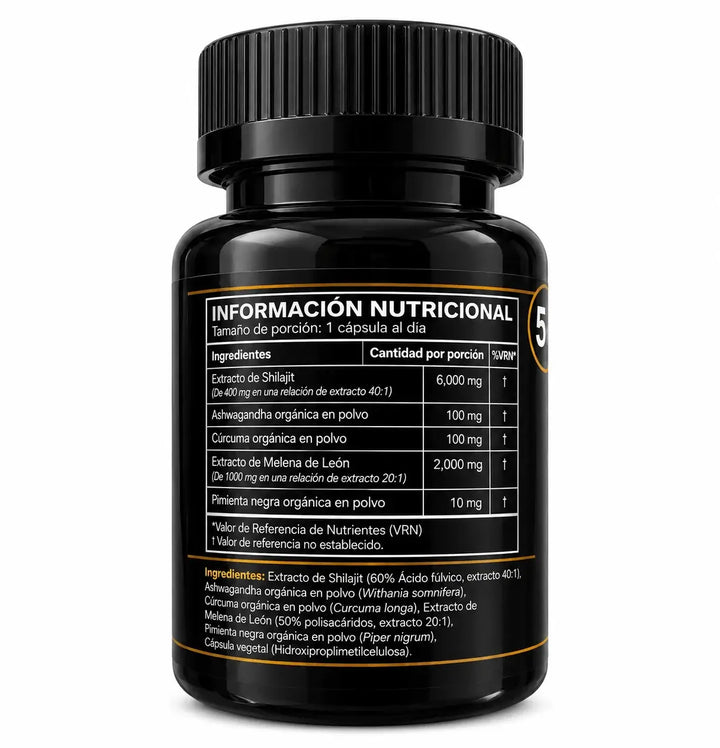 Shilajit Puro 16.000mg, imagen adicional del empaque del producto