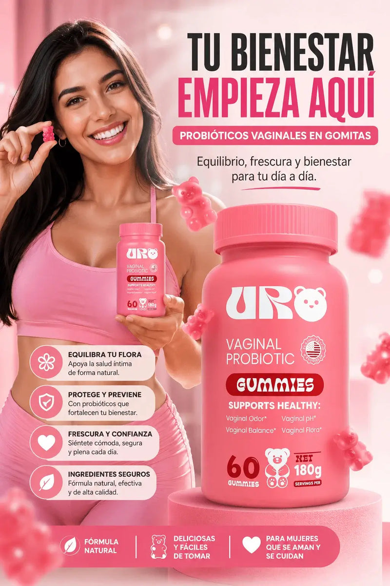 Probiótico Vaginal en Gomitas Sabor Frutal